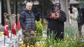 Edirnekapı Şehitliği'nde Ramazan Bayramı Yoğunluğu