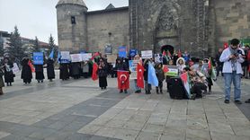 Erzurum'da Sağlık Çalışanlarından Gazze İçin Sessiz Protesto