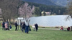 Gölcük Tabiat Parkı'nda Bayram Yoğunluğu