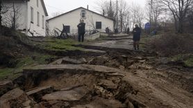 Kastamonu'da Heyelan: 2 Ev Zarar Görüldü