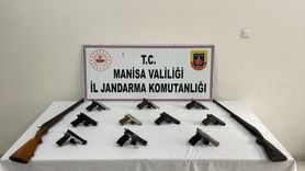 Manisa'da Ruhsatsız Silah Operasyonu: 7 Şüpheli Gözaltında