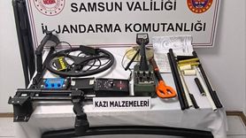 Samsun'da İzinsiz Kazı Yapan 11 Kişi Yakalandı