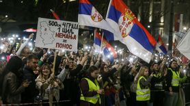 Sırbistan Öğrencileri Belgrad'da Büyük Gösteri İçin Toplanıyor