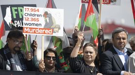 41 Ülkeden Sendikacılar, Filistin İçin Birleşmiş Milletler Önünde Toplandı