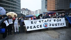 AB Çalışanları ve Aktivistler Gazze İçin Birleşti