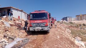 Adana'da İnşaat Şantiyesindeki Konteyner Yangını Kontrol Altına Alındı