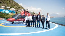 Alanya'da 23 Nisan Coşkusu: Öğrenciler Helikopterle Uçtu