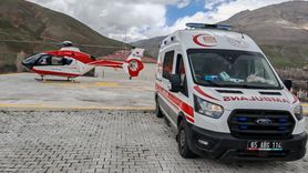 Ambulans Helikopter Hamile Kadını Kurtardı