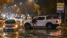 Ankara'da Gök Gürültülü Sağanak ve Dolu Etkili Oldu