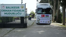 Balıkesir'den Azerbaycan'a Fidan Gönderimi