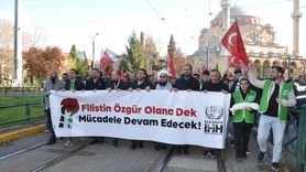 BBP Genel Başkanı Destici'nin Gazze'ye Destek Yürüyüşü