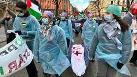Gazze'deki Filistinlilere Yönelik Protesto Stockholm'de Gerçekleşti