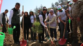 Hatay'da 2.100 Fidanla Deprem Şehitleri Anısına Hatıra Ormanı