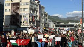 Hatay'da Gazze Protestosu