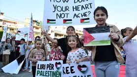 Kalkandelen'de Gazze'ye Destek Gösterisi