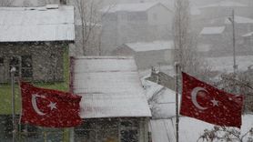 Karlıova'da Kar Yağışı Beyaz Örtü Oluşturdu