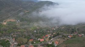 Tekirdağ'da Göz Alıcı Sis Bulutu Görüntülendi
