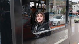 Tokat'ın İlk Kadın Otobüs Şoförü Göreve Başladı