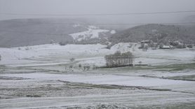 Tokat'ta Kar Yağışı Etkili Oldu