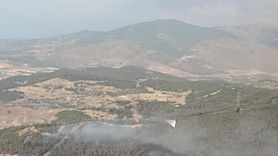 Aliağa'da Orman Yangınına Müdahale Devam Ediyor