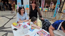 Çorum'da Özel Gereksinimli Çocuklardan Seyir Dolu Bir Sergi: Sevgi Dolu Fırça İzleri