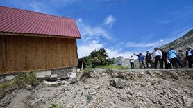Erzurum'da Toprak Kayması Sonrası 38 Ev Tahliye Edildi
