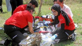 Fethiye'de Gerçeği Aratmayan Afet Tatbikatı