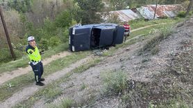 Gümüşhane'de Devrilen Araçta 4 Yaralı