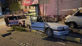 Kayseri'de Alkollü Sürücü Kaza Yapınca Yakalandı