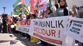 Şanlıurfa'da Kadınlar ve Çocuklar Gazze İçin Sessiz Eylem Düzenledi