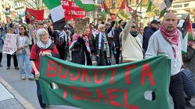 Stockholm'de Filistin İçin Protesto Düzenlendi
