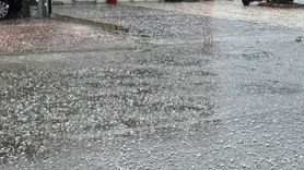 Tokat'ta Dolu ve Sağanak Yağış Etkili Oldu