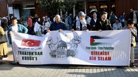 Trabzon'da Filistin'e Destek Yürüyüşü