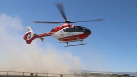 Ağrı'dan Bitlis'e Ambulans Helikopterle Bebeğin Nakli