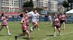 Alanya'da 30. Ramazan Demirci Açık Alan Hentbol Turnuvası Devam Ediyor