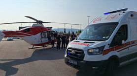 Ambulans Helikopter Yaralı Bebek İçin Havalandı