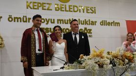 Antalya'da Evlenecek Gençlerin Destek Projesi Çiftlerinin Nikah Töreni