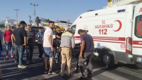 Aydın'da Motosiklet Kazası Güvenlik Kamerasında