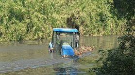 Aydın'da Traktörle Mahsur Kalan Kişi Kurtarıldı
