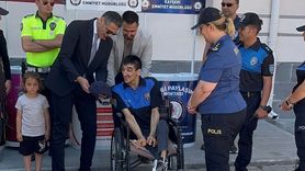 Bedensel Engelli Hasan Can'ın Polislik Hayali Gerçekleşti