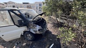 Bursa'da Otluk Alanda Yangın İki Aracı Küle Çevirdi