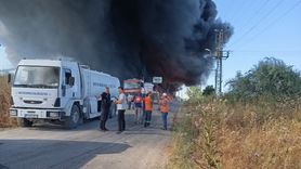 Bursa'daki Plastik Fabrikasında Yangın Kontrol Altına Alındı
