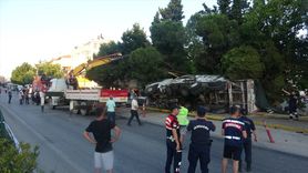 Çanakkale'de Freni Boşalan Kamyon 4 Araca Çarptı, 4 Yaralı