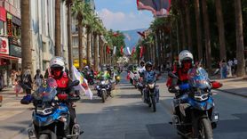 Denizli'de Motosikletliler Jandarma Teşkilatını Kutladı