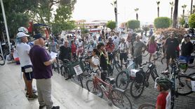 Fethiye'de Bisiklet Kazalarına Dikkat Çekmek İçin Sessiz Sürüş Etkinliği Düzenlendi