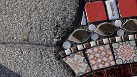 Fransız Sanatçı Ememem, Ankara'da Mozaik Çalışmasıyla Dikkat Çekti