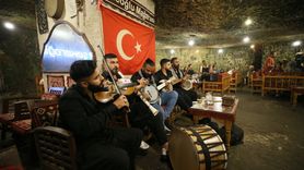 Gaziantep'te 500 Yıllık Mağara Kafede Ziyaretçi Yoğunluğu