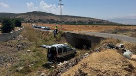 Gaziantep'te Hafif Ticari Araç Köprüden Düştü