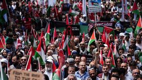 İstanbul'da Gazze ve Kudüs İçin Yürüyüş Düzenlendi