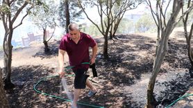 İzmir'de Otluk Alanda Yangın Kontrol Altına Alındı